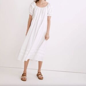 Madewell Pintuck Easy Midi Dress